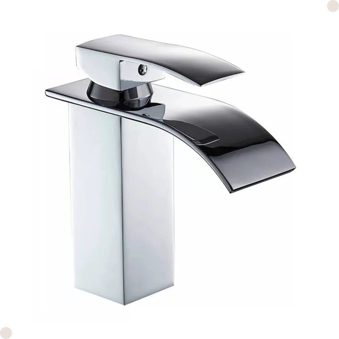 TORNEIRA DE BANHEIRO CASCATA BAIXA CROMADA MONOCOMANDO