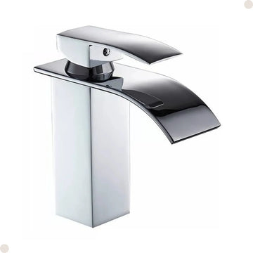TORNEIRA DE BANHEIRO CASCATA BAIXA CROMADA MONOCOMANDO
