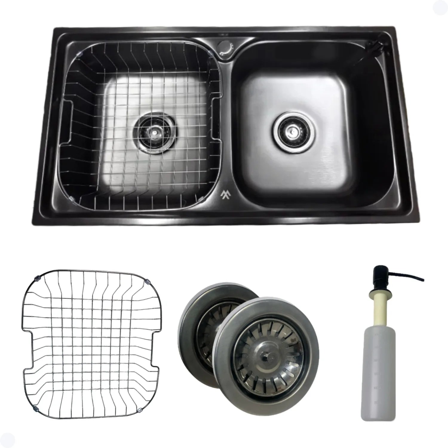 CUBA DUPLA GOURMET PRETO COM ACESSÓRIOS