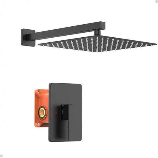 KIT CHUVEIRO E MISTURADOR PRETO