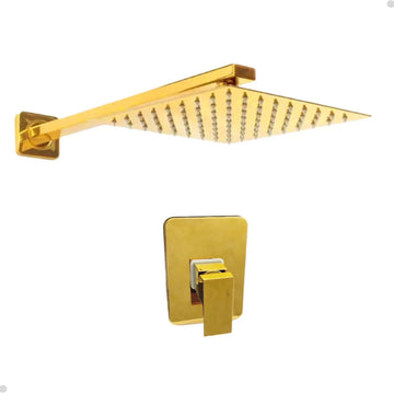KIT CHUVEIRO E MISTURADOR DOURADO