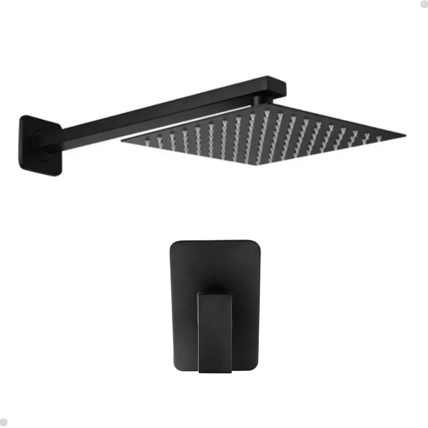 KIT CHUVEIRO E MISTURADOR PRETO